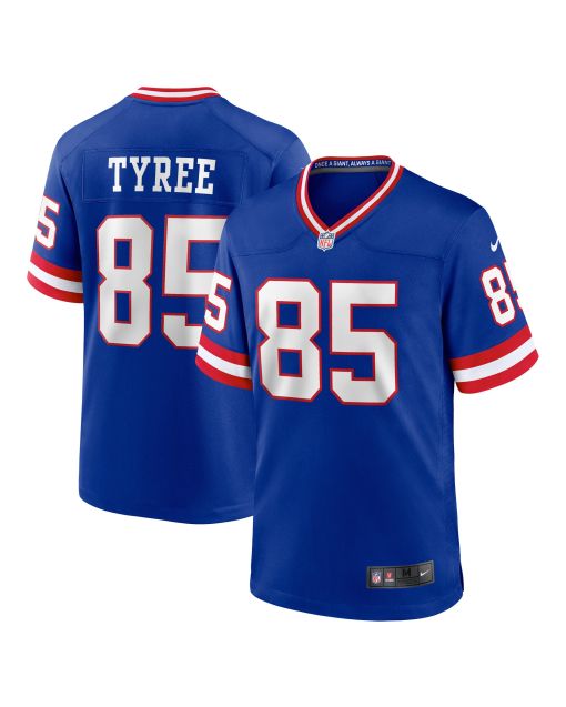 Men’s New York Giants David Tyree Royal Classic Retired Player Game Jersey