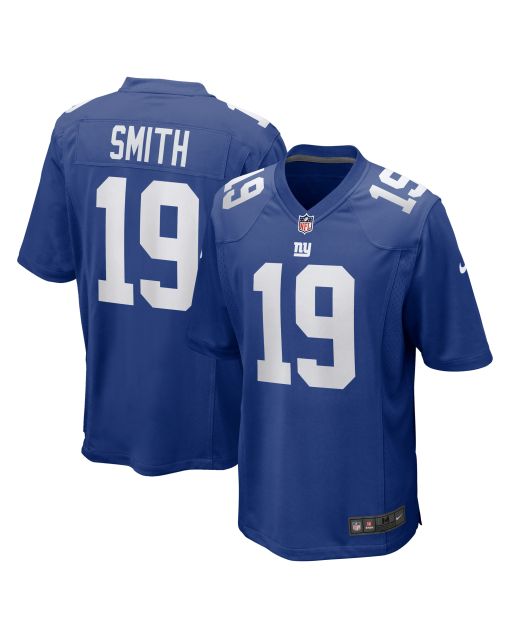 Men’s New York Giants Jeff Smith Royal Game Player Jersey