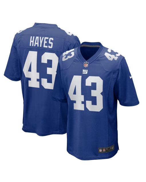 Men’s New York Giants Kaleb Hayes Royal Team Game Jersey