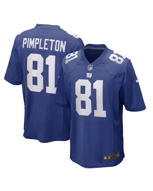 Men’s New York Giants Kalil Pimpleton Royal Game Player Jersey
