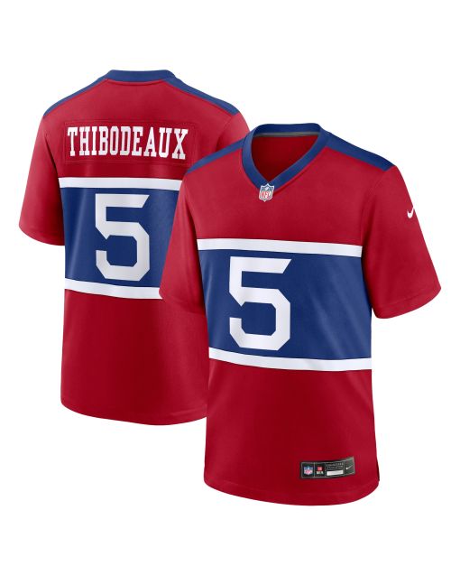 Men’s New York Giants Kayvon Thibodeaux Century Red Alternate Player Game Jersey