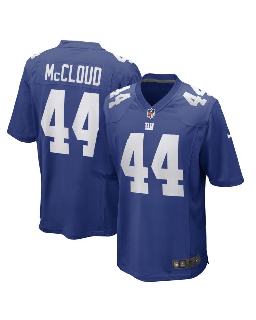 Men’s New York Giants Nick McCloud Royal Game Player Jersey
