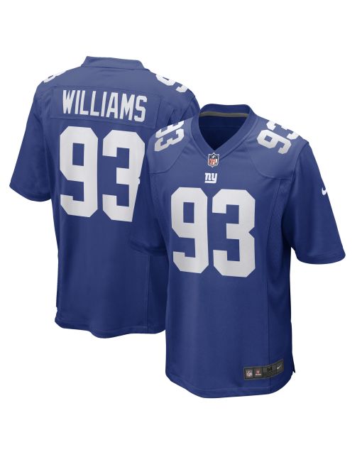 Men’s New York Giants Nick Williams Royal Game Player Jersey