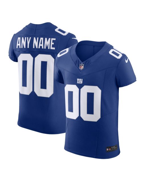 Men’s New York Giants Royal Vapor F.U.S.E. Elite Custom Jersey