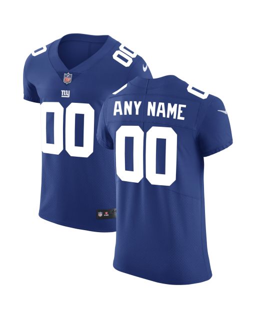 Men’s New York Giants Royal Vapor Untouchable Custom Elite Jersey