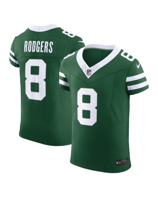 Men’s New York Jets Aaron Rodgers Gotham Green Vapor F.U.S.E. Elite Jersey