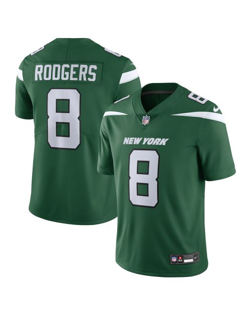 Men’s New York Jets Aaron Rodgers Gotham Green Vapor Untouchable Limited Jersey