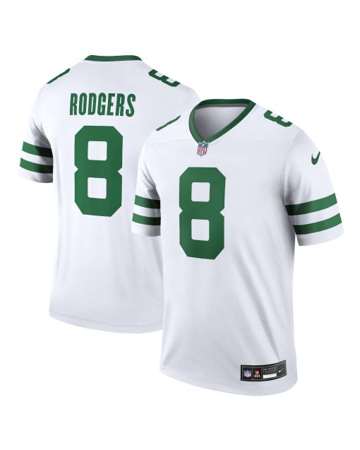 Men’s New York Jets Aaron Rodgers Legacy White Legend Player Performance Top