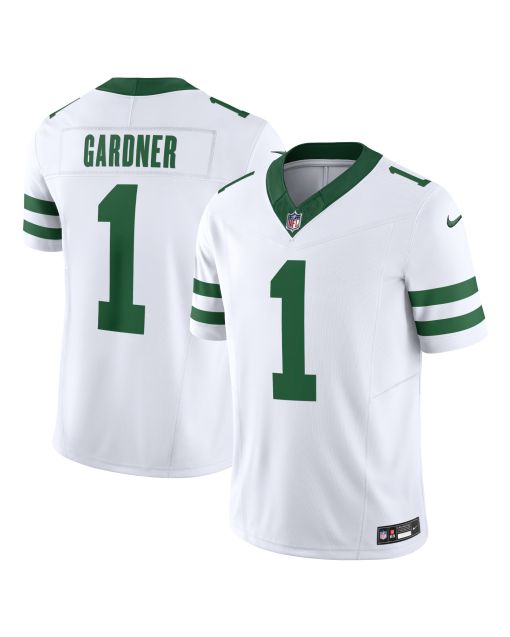 Men’s New York Jets Ahmad Sauce Gardner Legacy White Vapor F.U.S.E. Limited Jersey