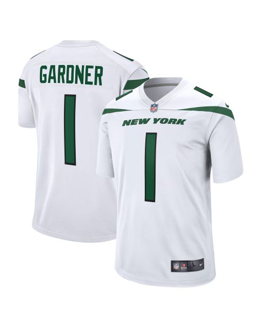 Men’s New York Jets Ahmad Sauce Gardner White Player Game Jersey