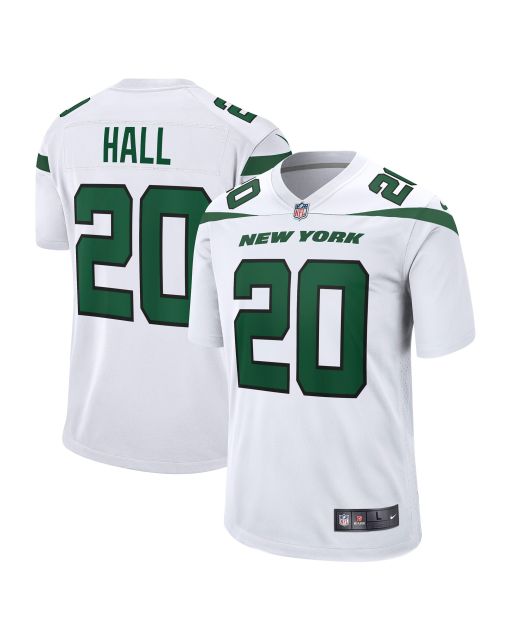 Men’s New York Jets Breece Hall White Away Game Player Jersey