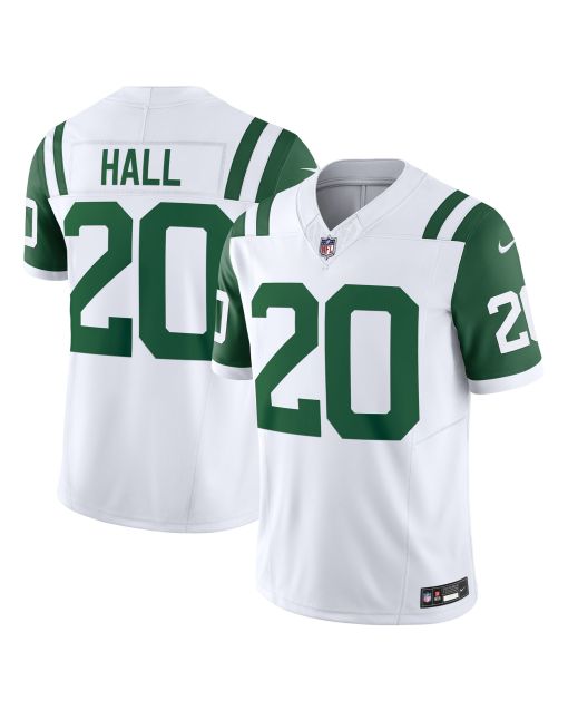 Men’s New York Jets Breece Hall White Classic Alternate Vapor F.U.S.E. Limited Jersey