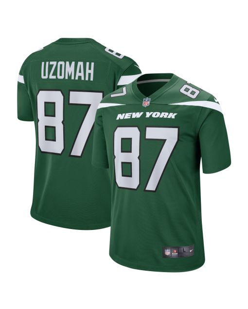 Men’s New York Jets C.J. Uzomah Gotham Green Player Game Jersey
