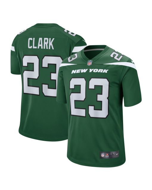 Men’s New York Jets Chuck Clark Gotham Green Team Game Jersey