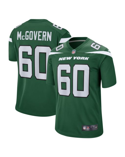 Men’s New York Jets Connor McGovern Gotham Green Game Jersey