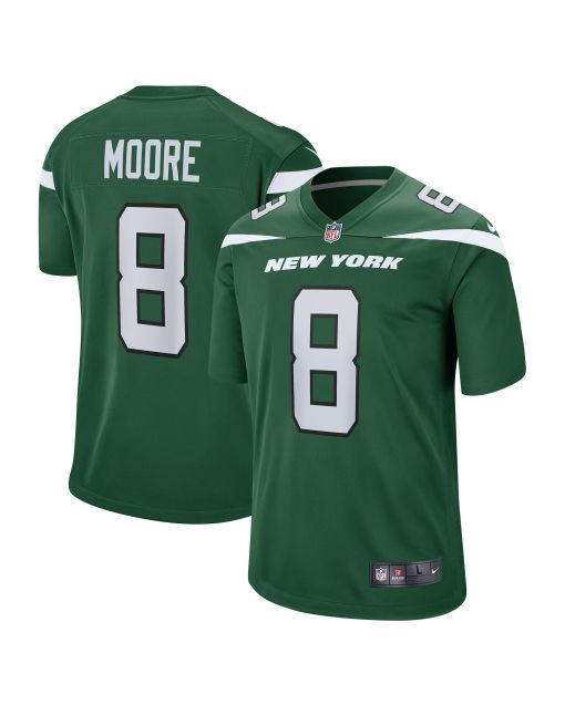 Men’s New York Jets Elijah Moore Gotham Green Game Jersey
