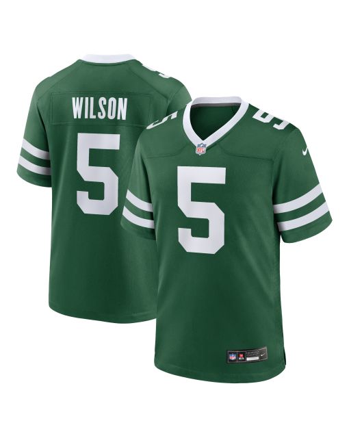 Men’s New York Jets Garrett Wilson Legacy Green Game Jersey