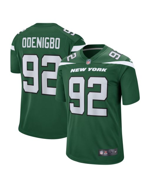Men’s New York Jets Ifeadi Odenigbo Gotham Green Game Jersey