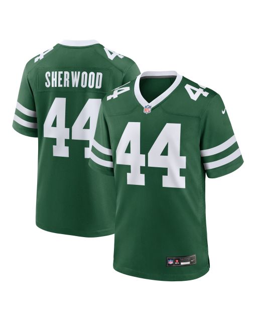 Men’s New York Jets Jamien Sherwood Legacy Green Team Game Jersey