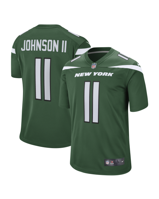 Men’s New York Jets Jermaine Johnson II Gotham Green Game Jersey