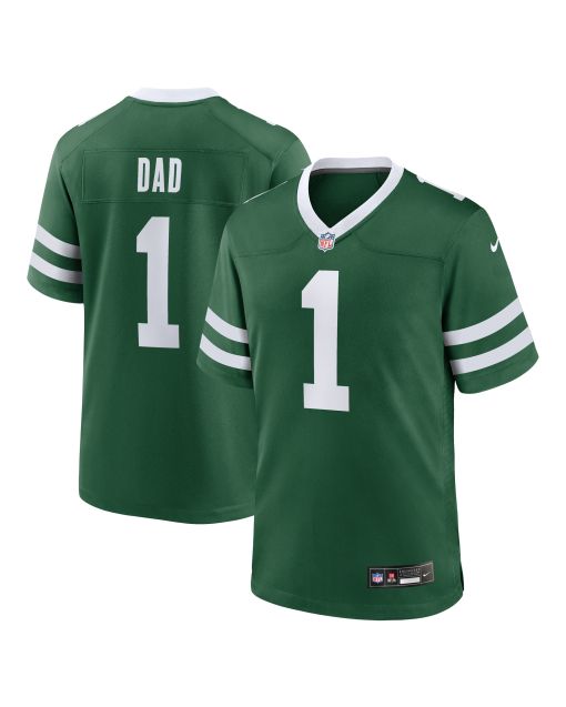 Men’s New York Jets Legacy Green #1 Dad Game Jersey