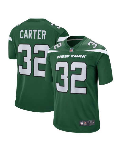 Men’s New York Jets Michael Carter Gotham Green Game Jersey