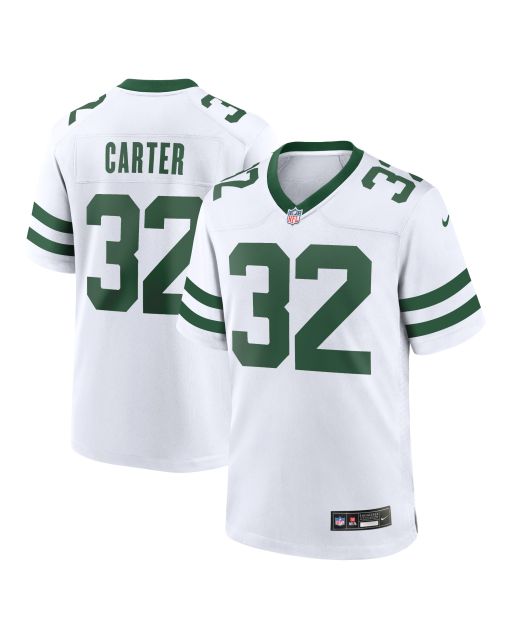 Men’s New York Jets Michael Carter Legacy White Game Jersey