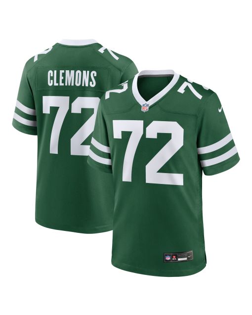 Men’s New York Jets Micheal Clemons Legacy Green Team Game Jersey