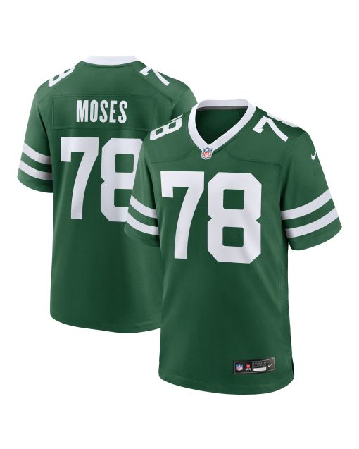 Men’s New York Jets Morgan Moses Legacy Green Game Jersey