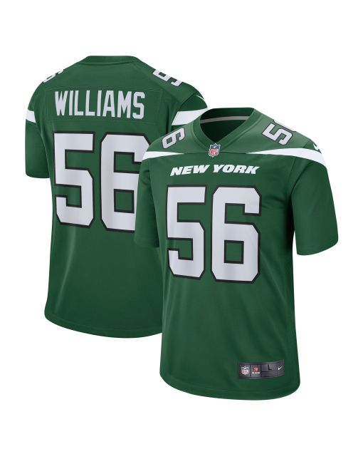 Men’s New York Jets Quincy Williams Gotham Green Game Jersey