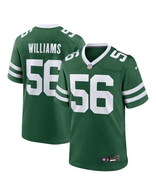 Men’s New York Jets Quincy Williams Legacy Green Game Player Jersey