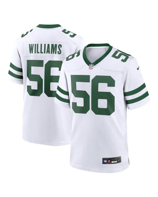 Men’s New York Jets Quincy Williams Legacy White Game Jersey
