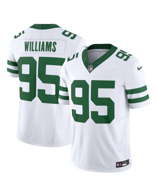 Men’s New York Jets Quinnen Williams Legacy White Vapor F.U.S.E. Limited Jersey