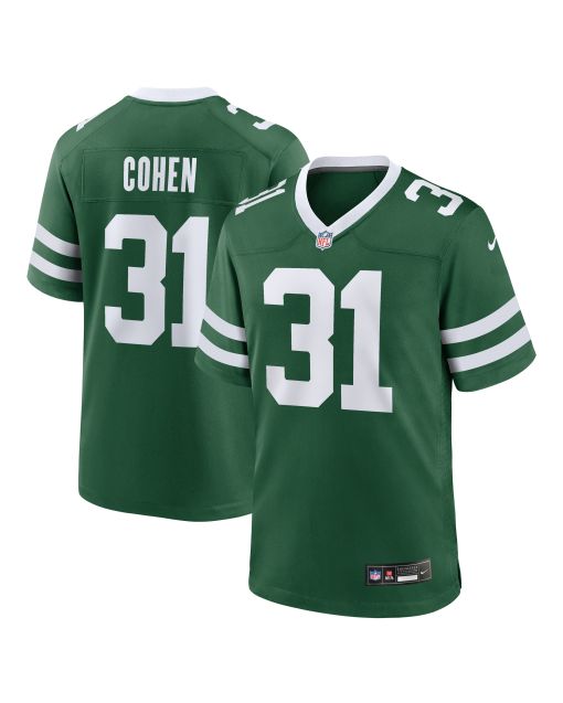 Men’s New York Jets Tarik Cohen Legacy Green Team Game Jersey