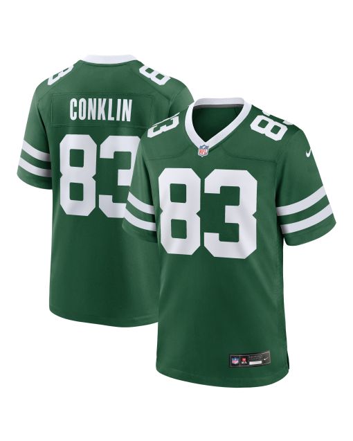 Men’s New York Jets Tyler Conklin Legacy Green Team Game Jersey