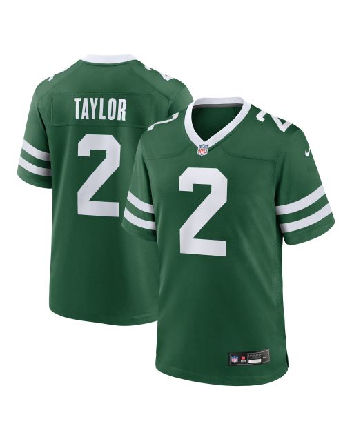 Men’s New York Jets Tyrod Taylor Legacy Green Team Game Jersey