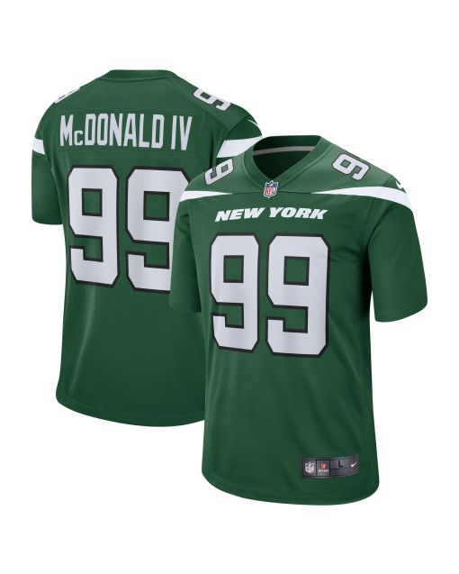 Men’s New York Jets Will McDonald IV Gotham Green Game Jersey