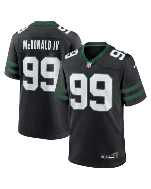 Men’s New York Jets Will McDonald IV Legacy Black Alternate Game Jersey