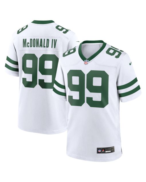 Men’s New York Jets Will McDonald IV Legacy White Game Jersey