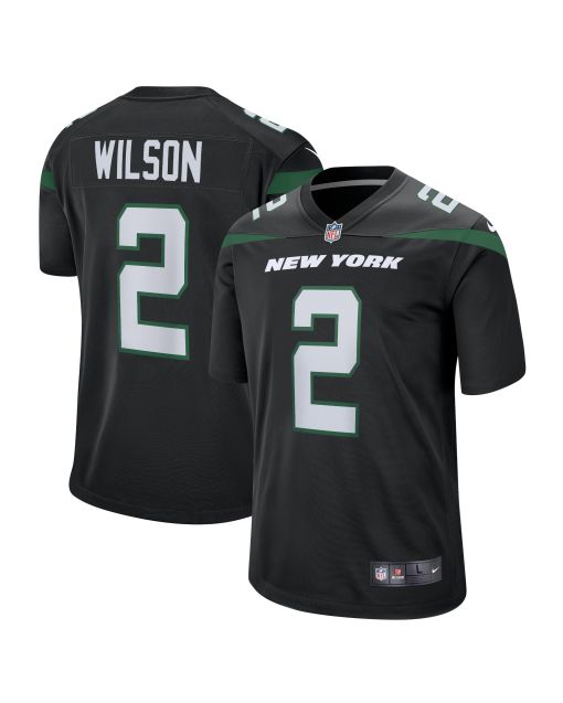 Men’s New York Jets Zach Wilson Black Alternate Game Jersey