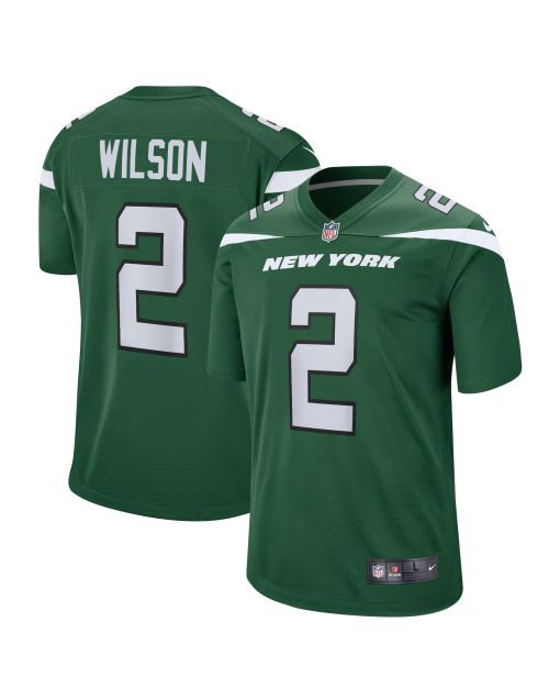 Men’s New York Jets Zach Wilson Gotham Green Game Jersey