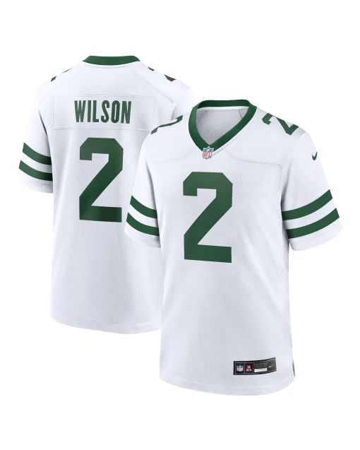 Men’s New York Jets Zach Wilson Legacy White Game Jersey