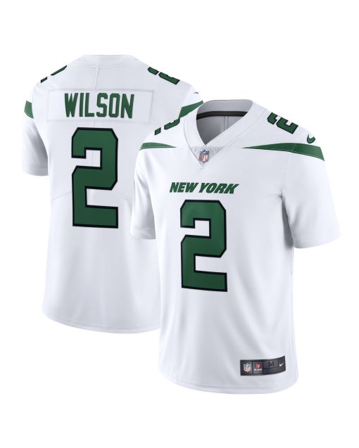 Men’s New York Jets Zach Wilson Spotlight White Vapor Limited Jersey