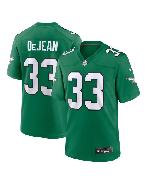 Men’s Philadelphia Eagles Cooper DeJean Kelly Green Alternate Game Jersey