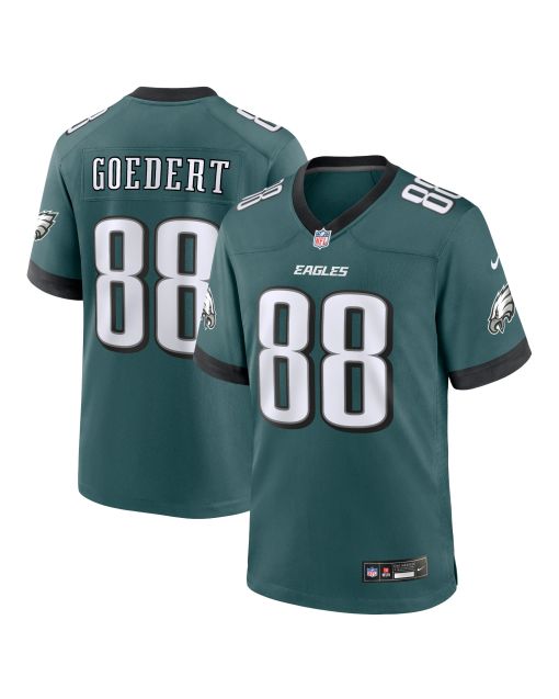 Men’s Philadelphia Eagles Dallas Goedert Midnight Green Team Game Jersey