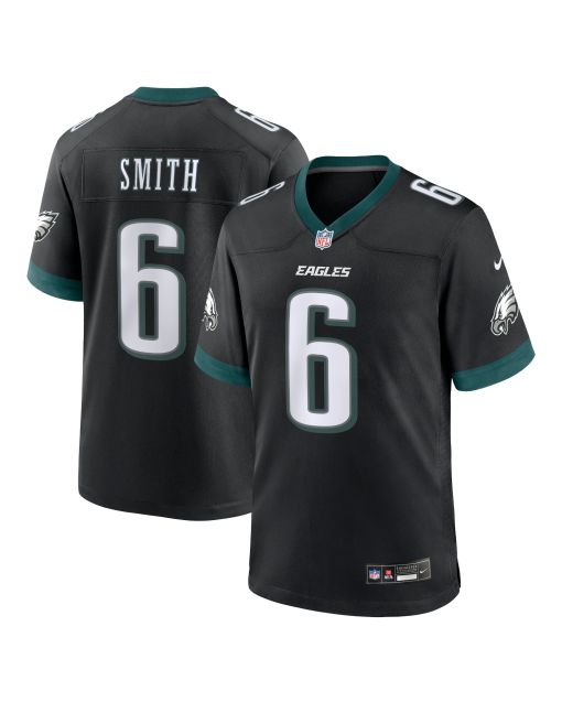 Men’s Philadelphia Eagles DeVonta Smith Black Alternate Game Jersey