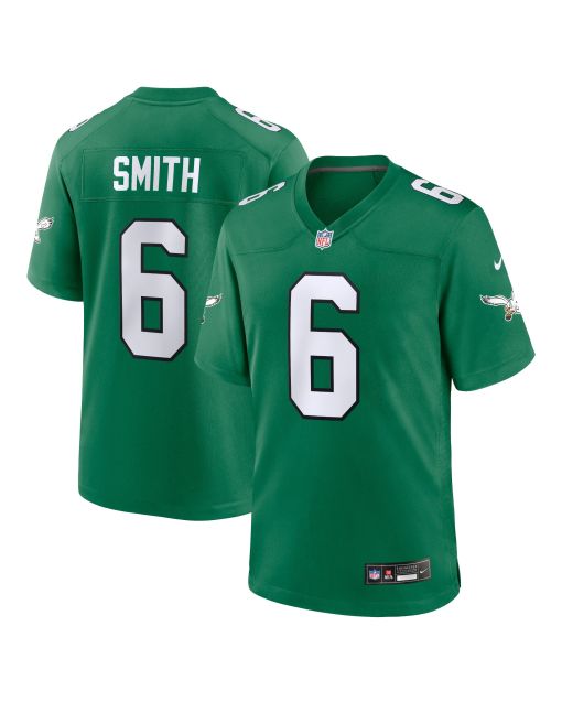 Men’s Philadelphia Eagles DeVonta Smith Kelly Green Alternate Game Player Jersey