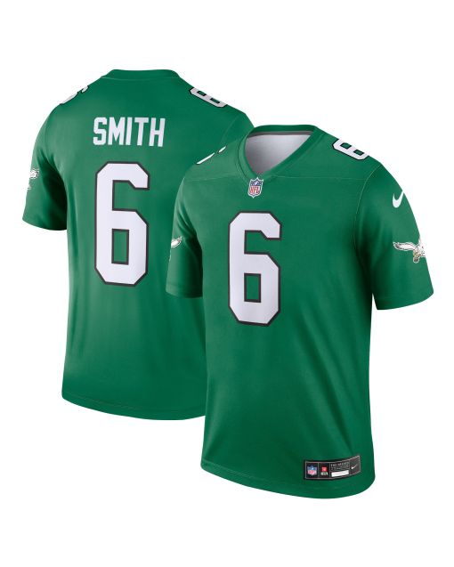 Men’s Philadelphia Eagles DeVonta Smith Kelly Green Alternate Legend Player Performance Top