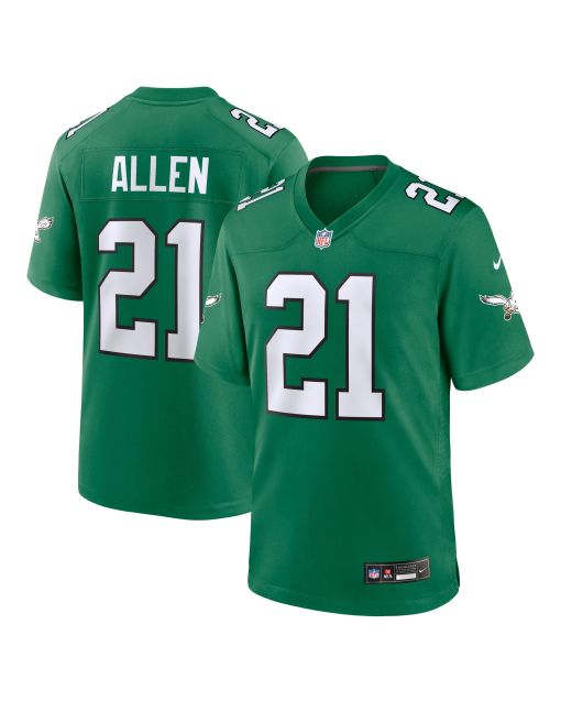 Men’s Philadelphia Eagles Eric Allen Kelly Green Alternate Game Jersey
