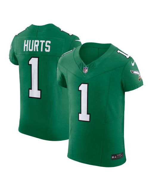 Men’s Philadelphia Eagles Jalen Hurts Kelly Green 2nd Alternate Vapor F.U.S.E. Elite Jersey